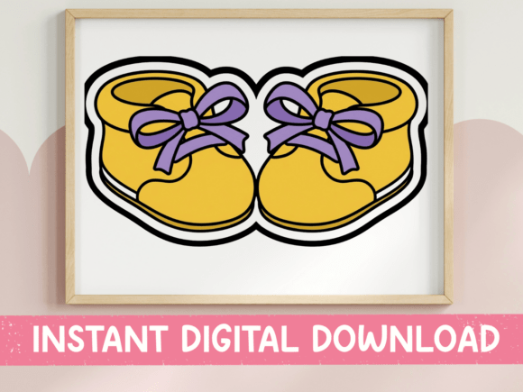 Charming Baby Booties for T-Shirt Designs and Graphics