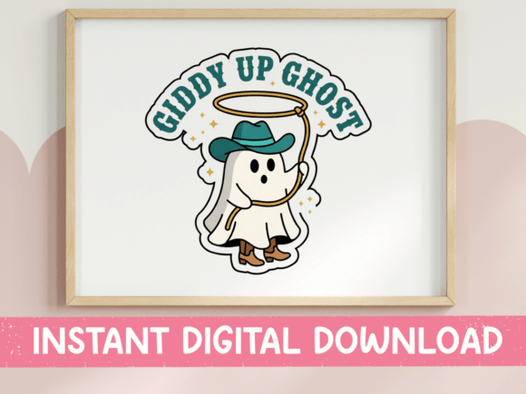 Giddy Up Ghost Cowboy: A Spooky, Fun T-Shirt Design