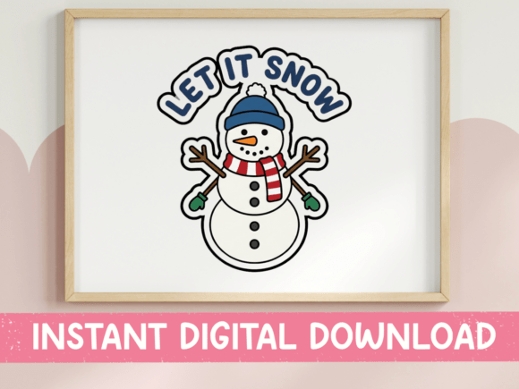 Let It Snow Cute Snowman Sticker Review