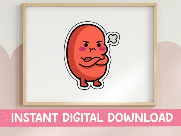 Review: Angry Kawaii Kidney Bean Sticker